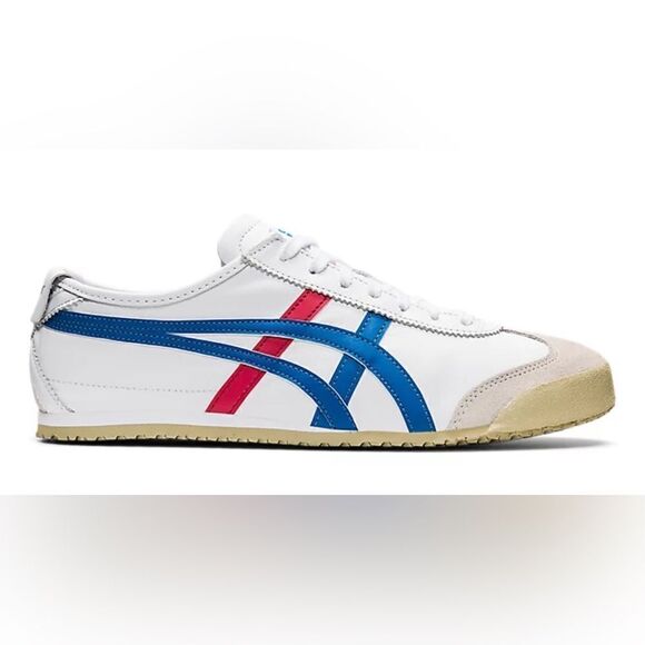 NWT Onitsuka Tiger Mexico 66 Sneakers White Blue Women’s Size 9 - Picture 1 of 16